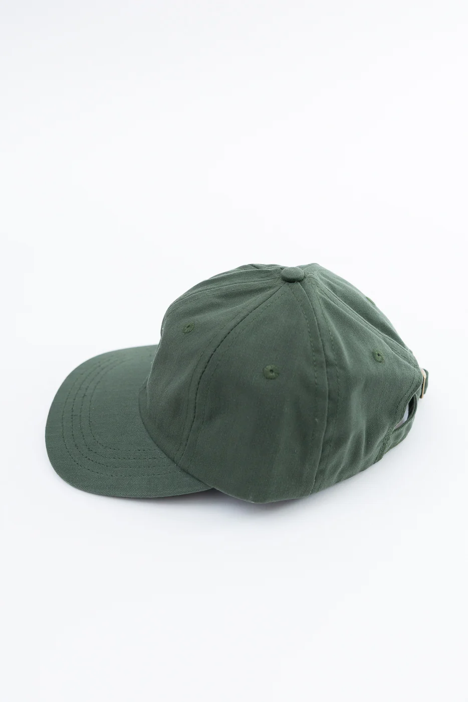 Dry Waxed Cotton Baseball Hat - Spruce - Image 5