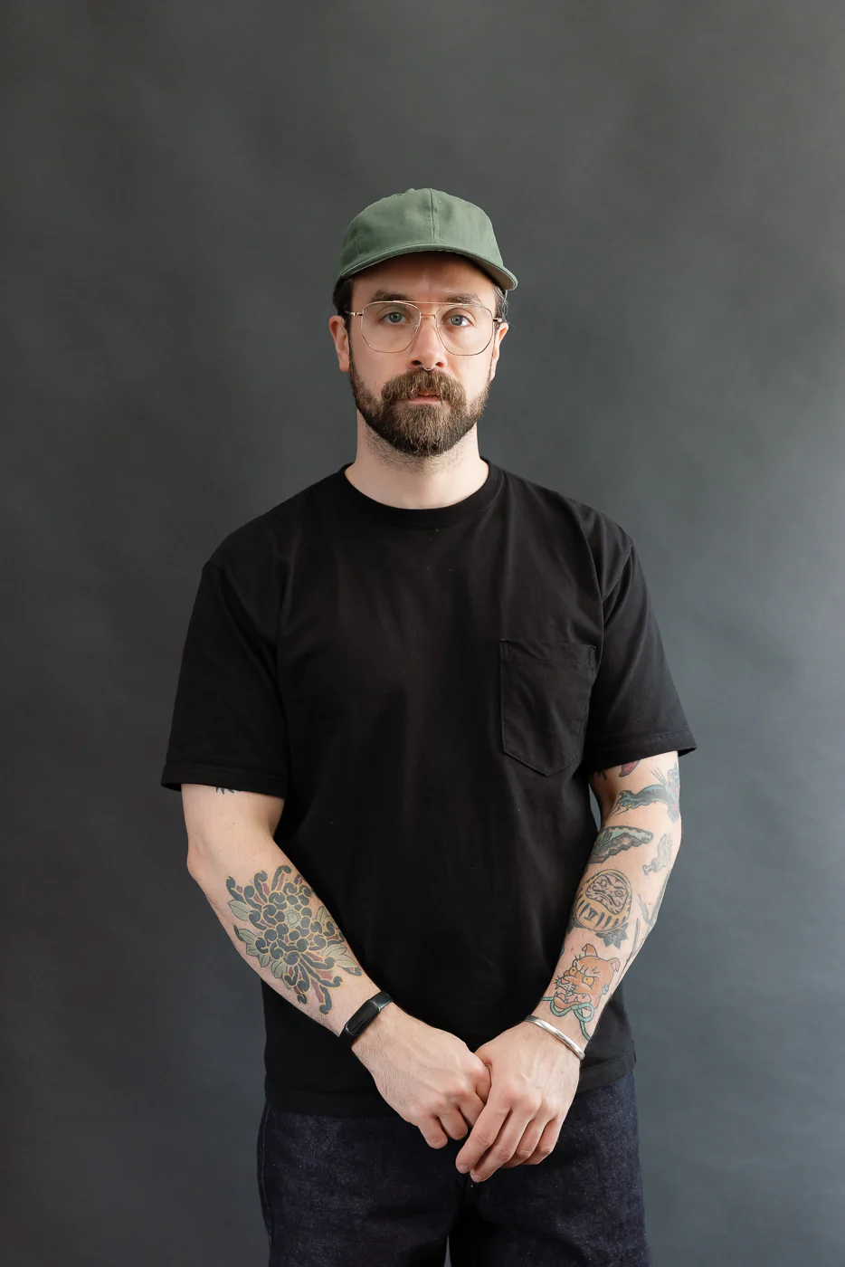 Dry Waxed Cotton Baseball Hat - Spruce - Image 6