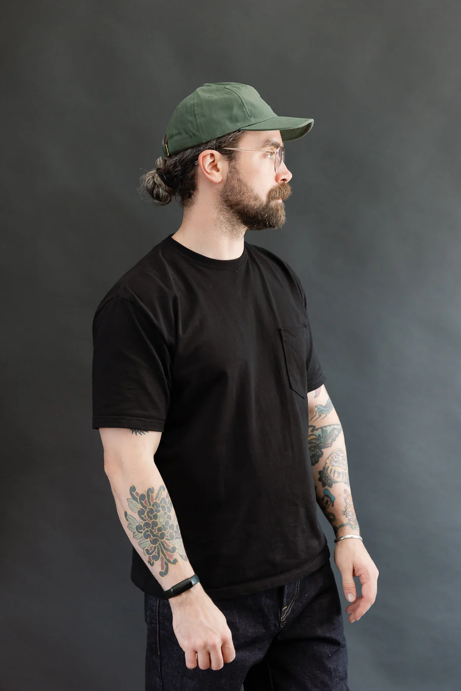 Dry Waxed Cotton Baseball Hat - Spruce - Image 7