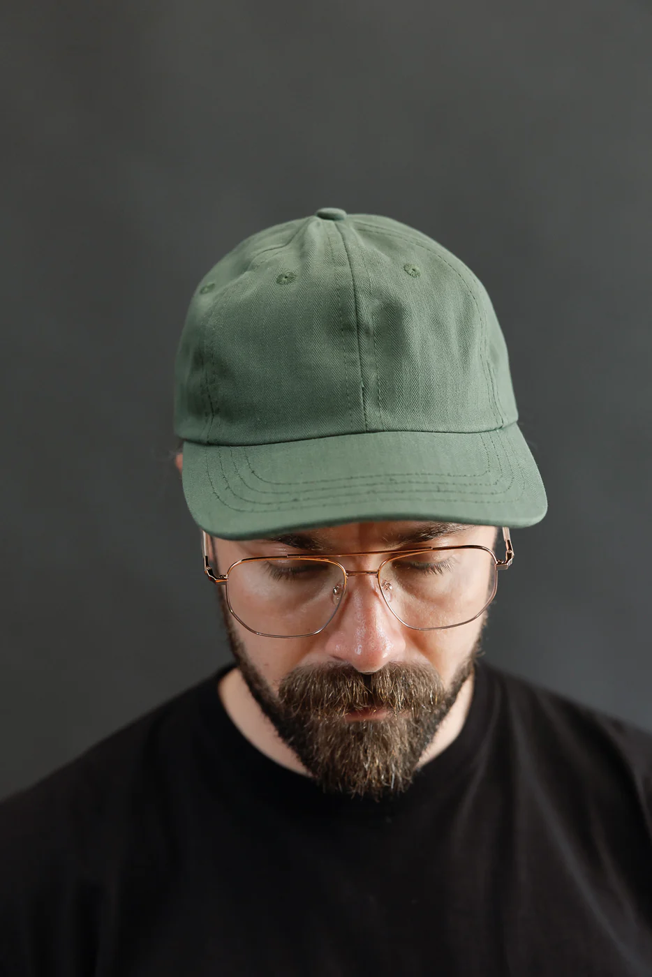 Dry Waxed Cotton Baseball Hat - Spruce - Image 8