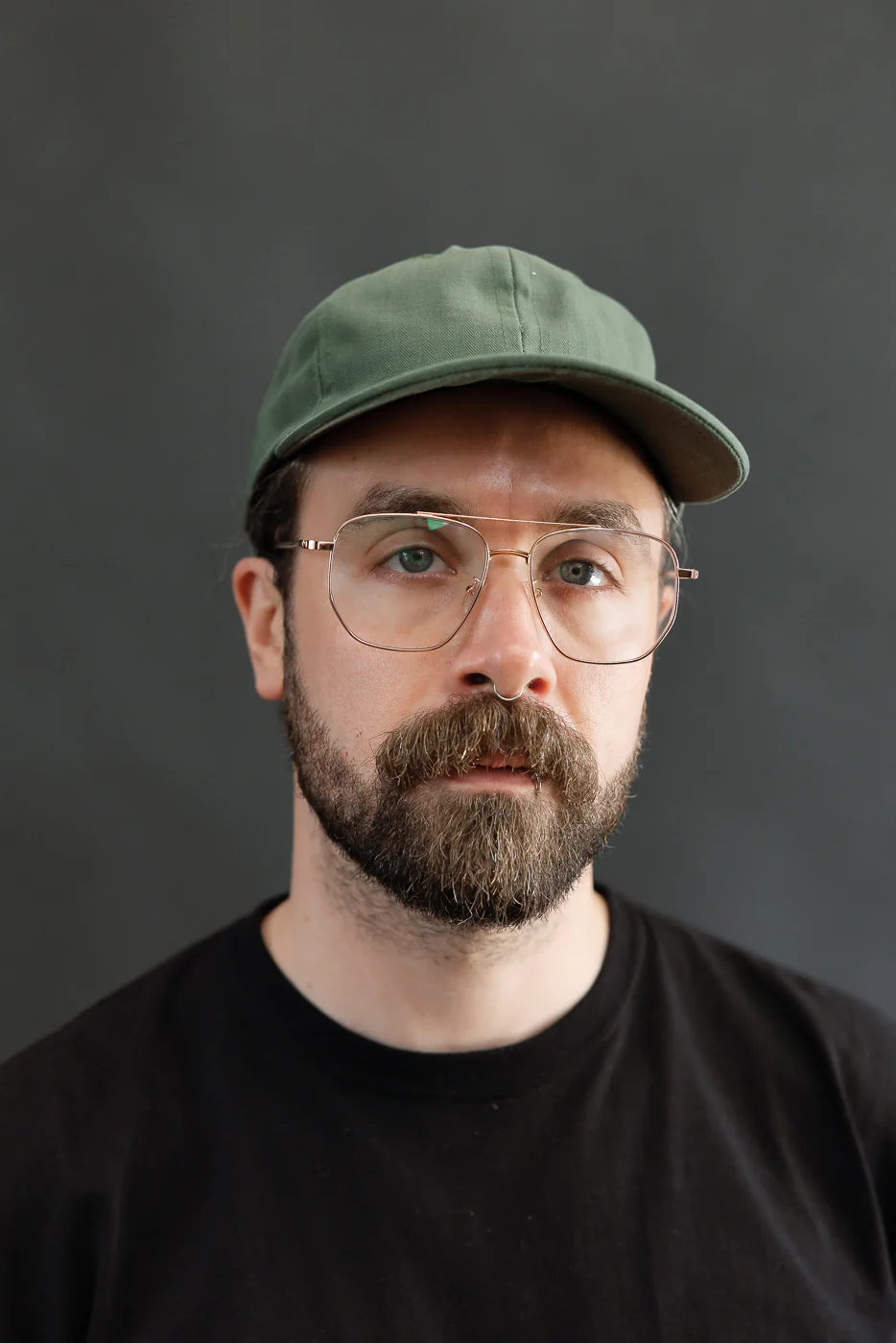 Dry Waxed Cotton Baseball Hat - Spruce - Image 9