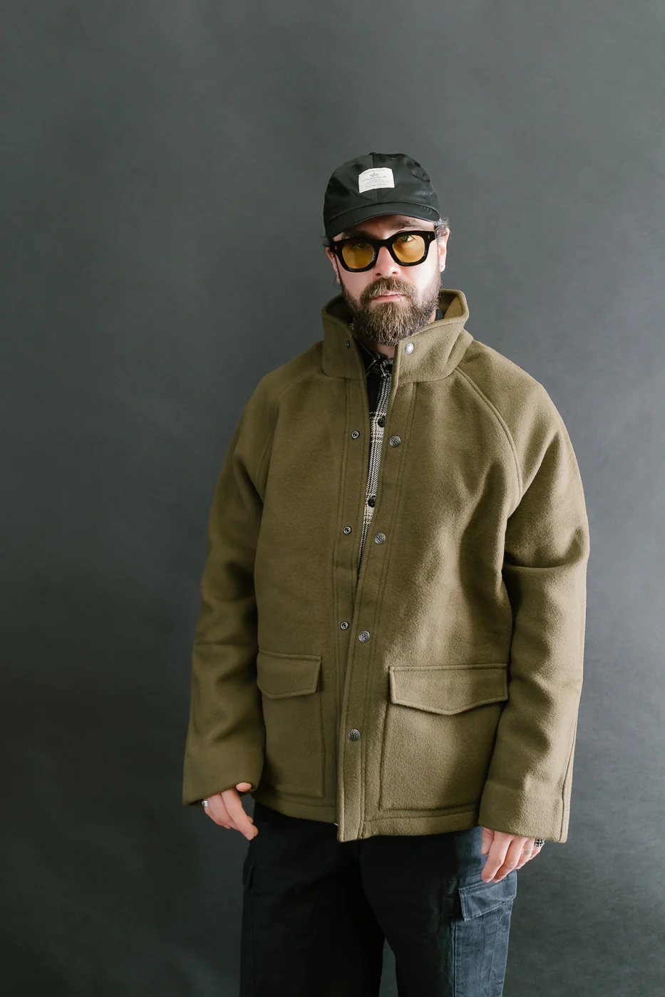 Welding Jacket Melton Wool - Tobacco - Image 13