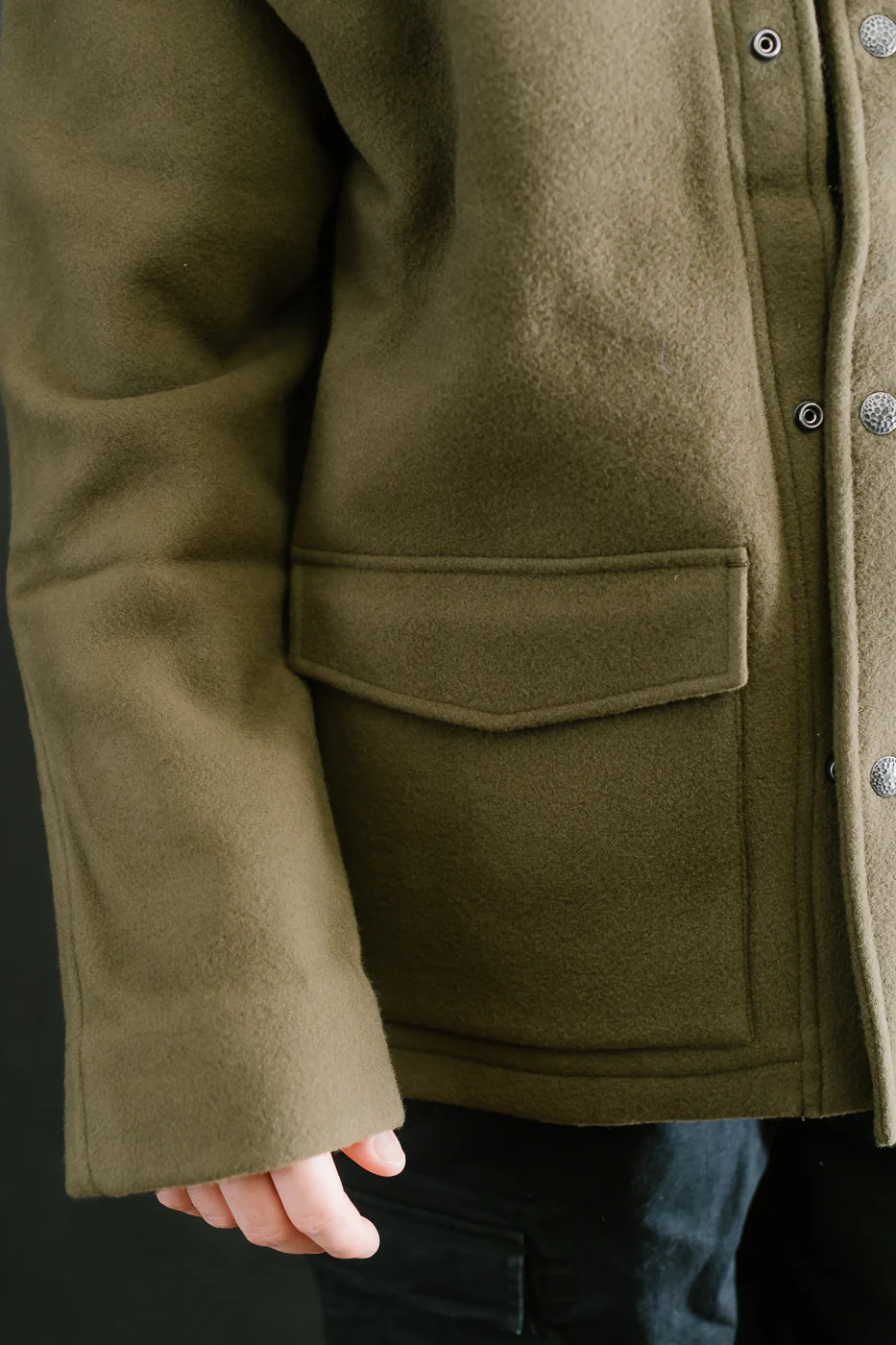 Welding Jacket Melton Wool - Tobacco - Image 18