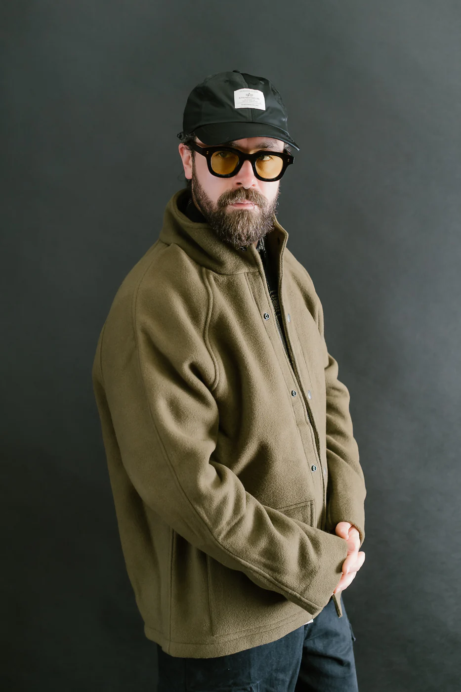 Welding Jacket Melton Wool - Tobacco - Image 9