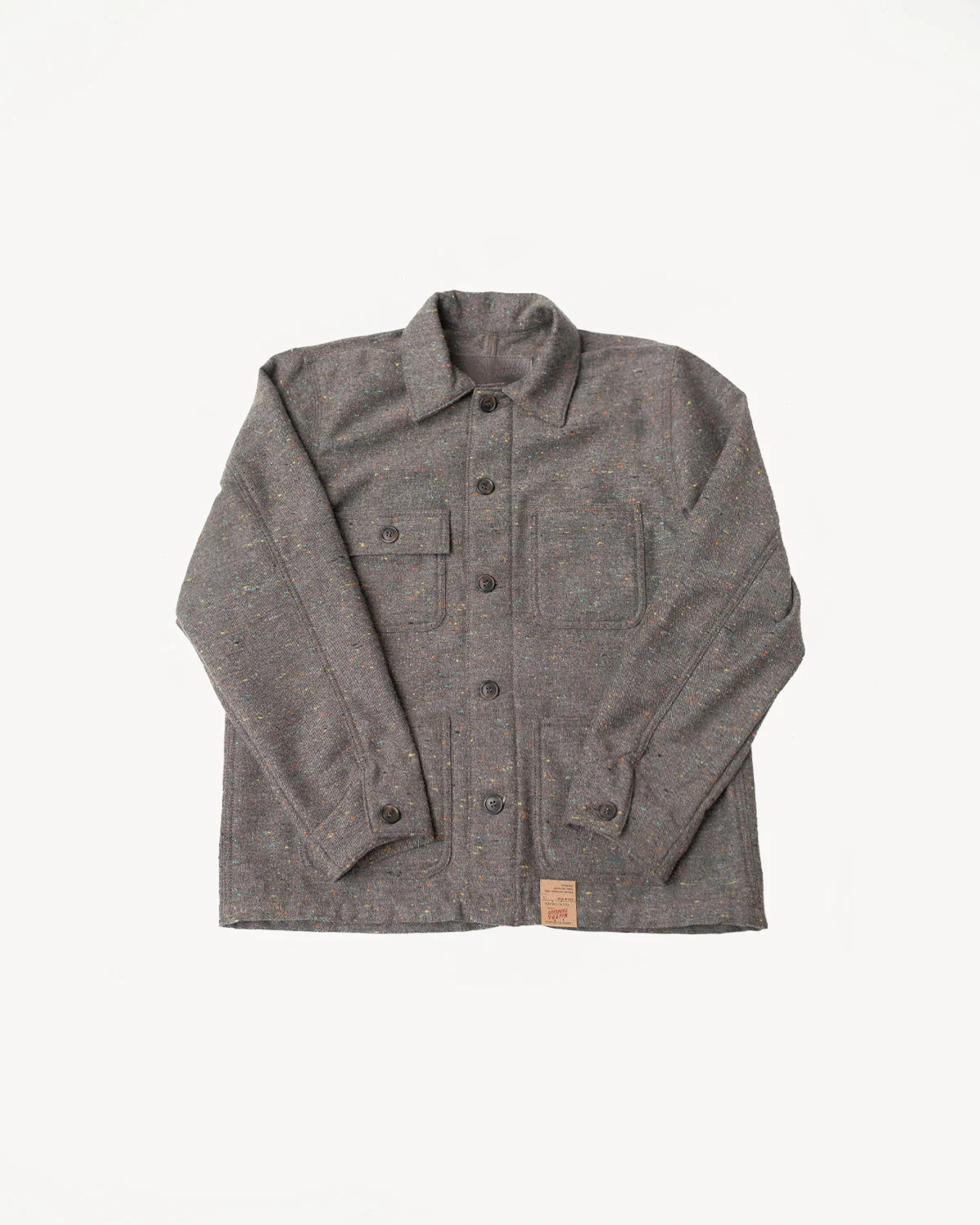 Wool Blend Multi-Nep Chore Coat - Brown
