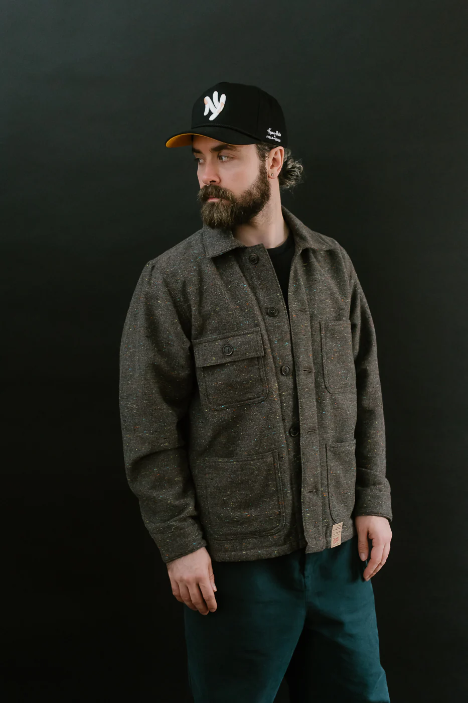 Wool Blend Multi-Nep Chore Coat - Brown - Image 10