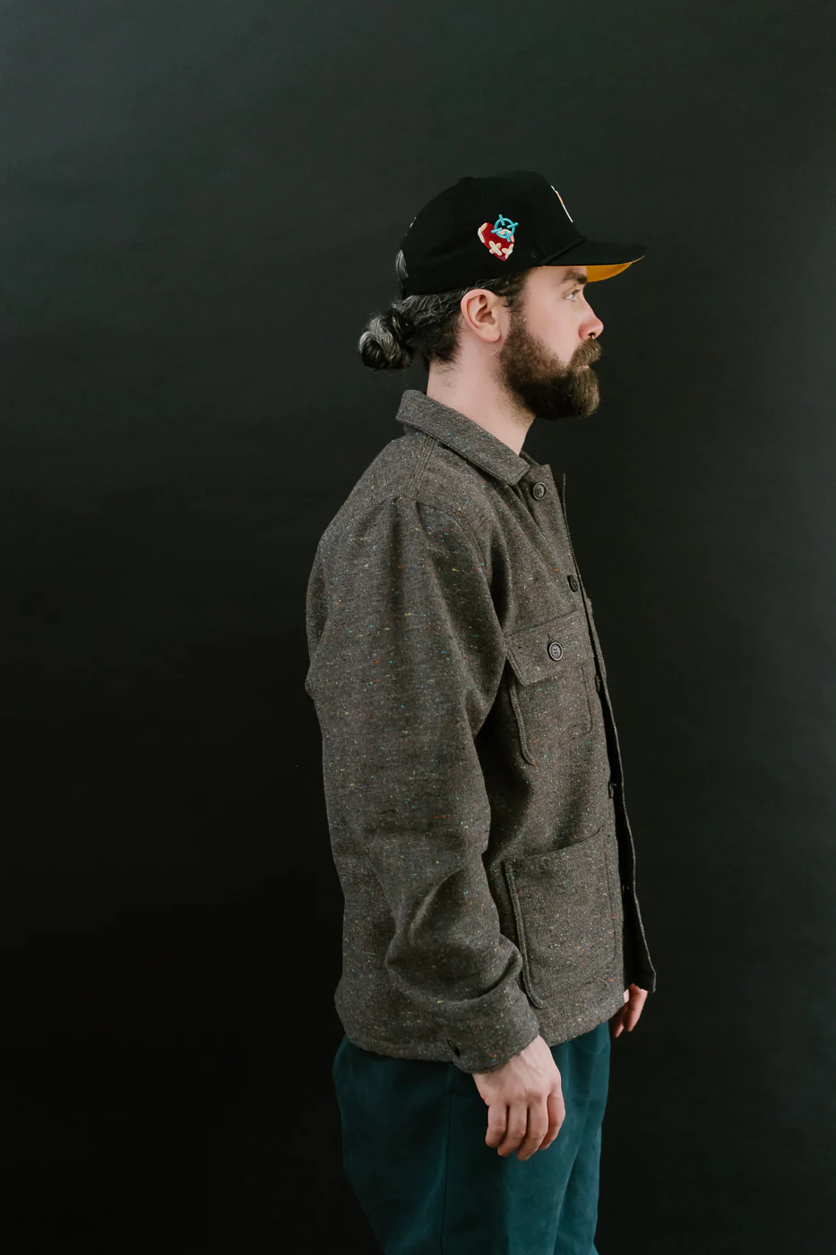 Wool Blend Multi-Nep Chore Coat - Brown - Image 11