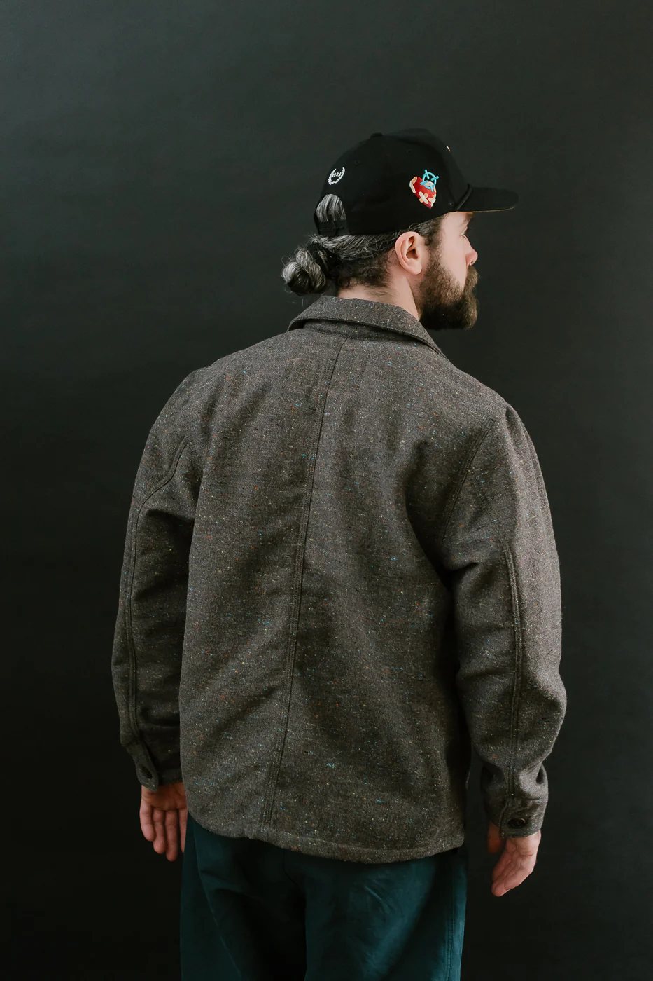 Wool Blend Multi-Nep Chore Coat - Brown - Image 12