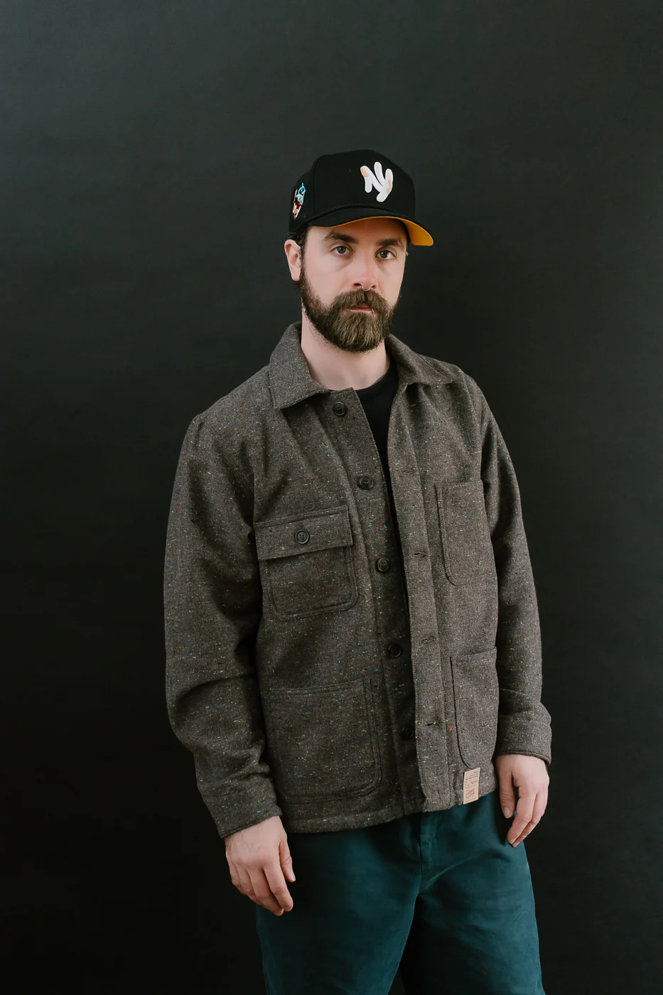 Wool Blend Multi-Nep Chore Coat - Brown - Image 15