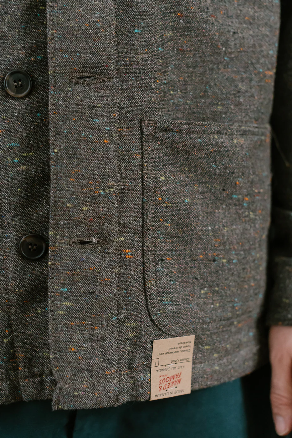 Wool Blend Multi-Nep Chore Coat - Brown - Image 18