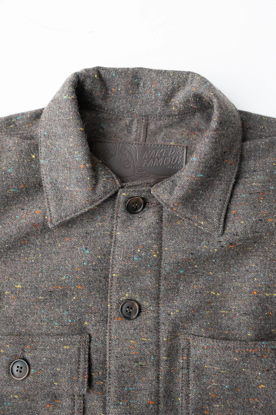 Wool Blend Multi-Nep Chore Coat - Brown - Image 2