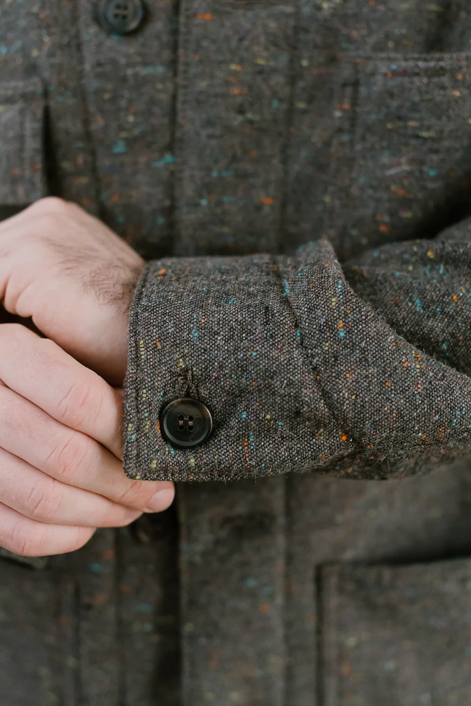 Wool Blend Multi-Nep Chore Coat - Brown - Image 21