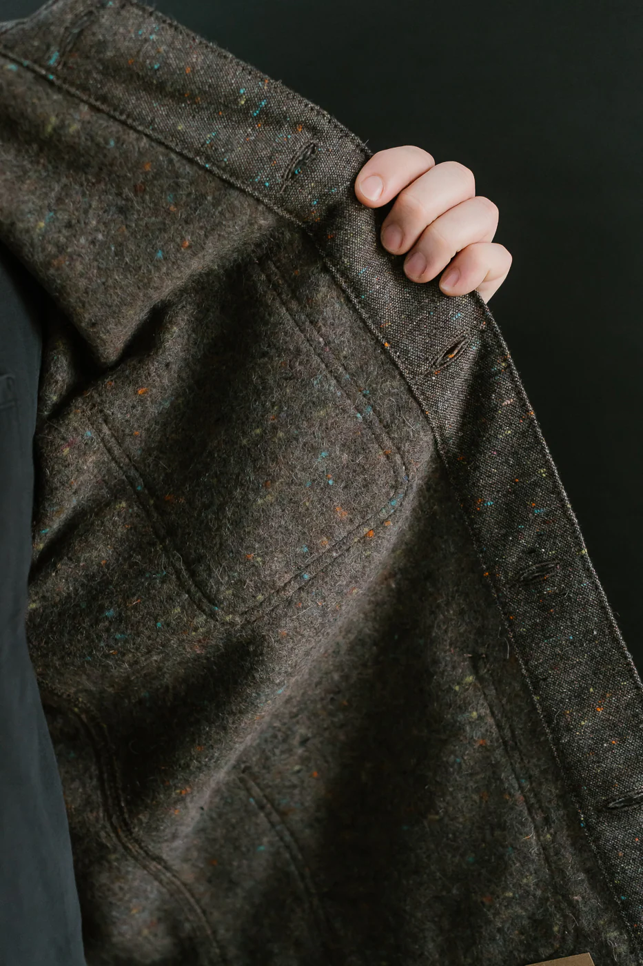 Wool Blend Multi-Nep Chore Coat - Brown - Image 22