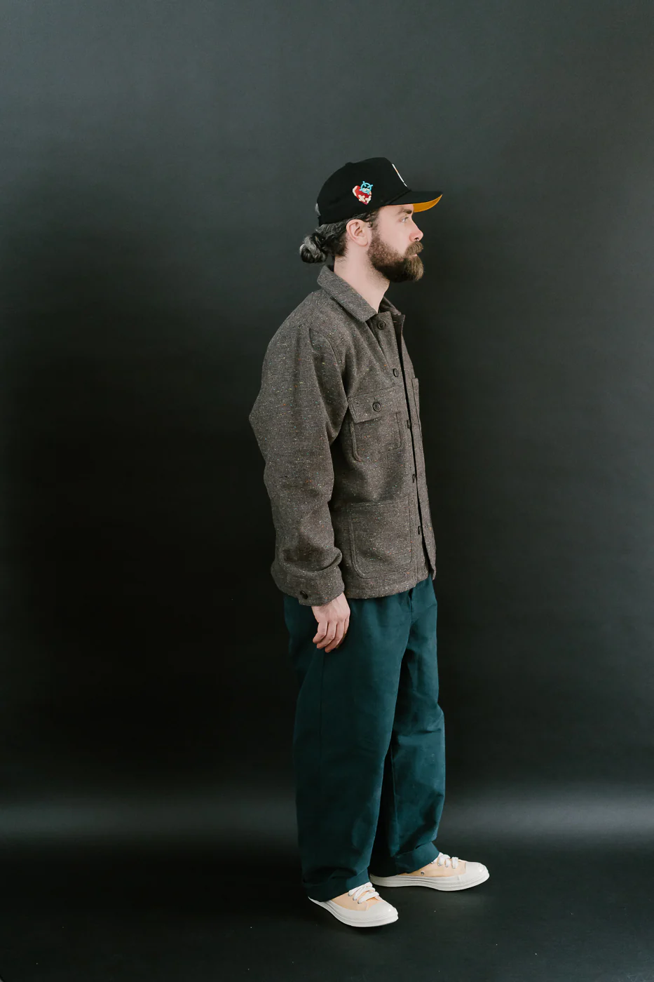 Wool Blend Multi-Nep Chore Coat - Brown - Image 7
