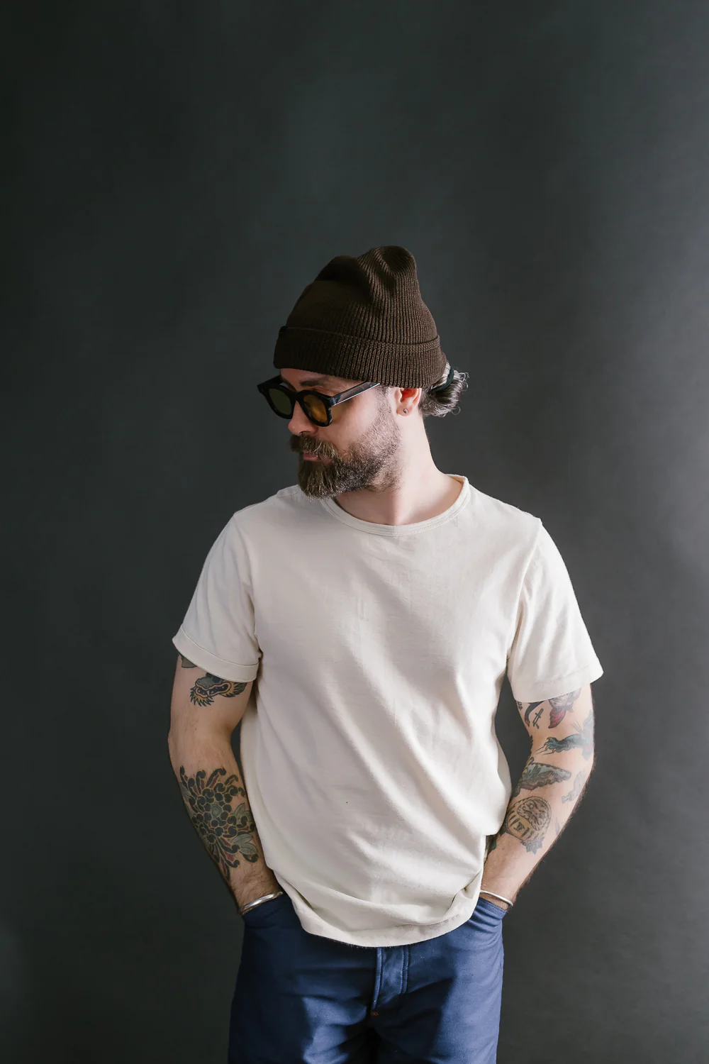 Wool Knit Watch Cap - Brown - Image 4