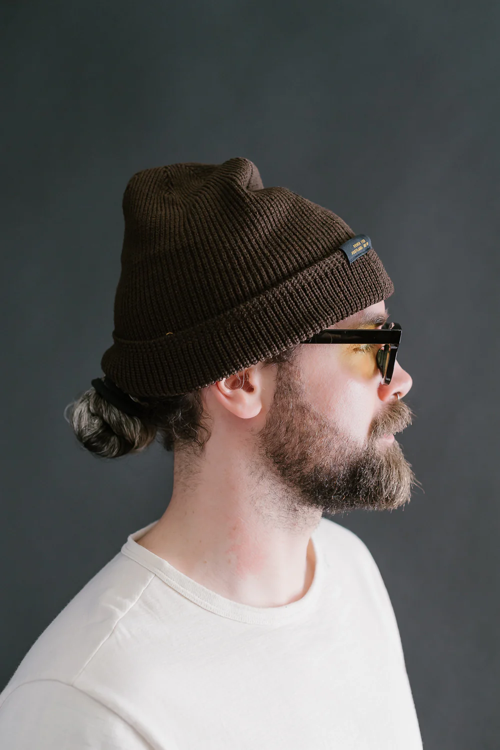 Wool Knit Watch Cap - Brown - Image 5