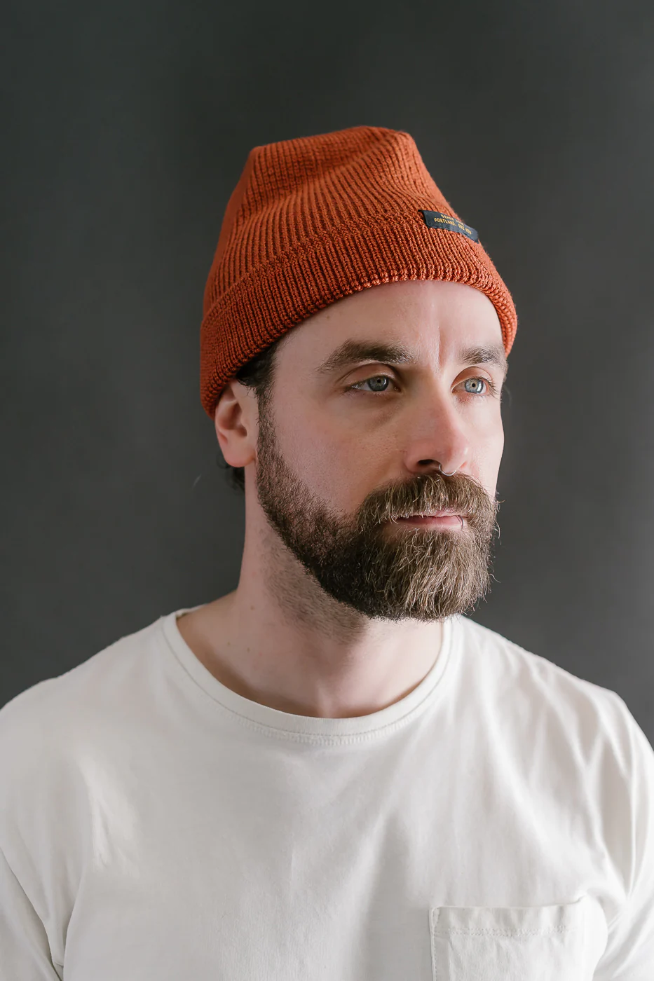Wool Knit Watch Cap - Burnt Orange - Image 9