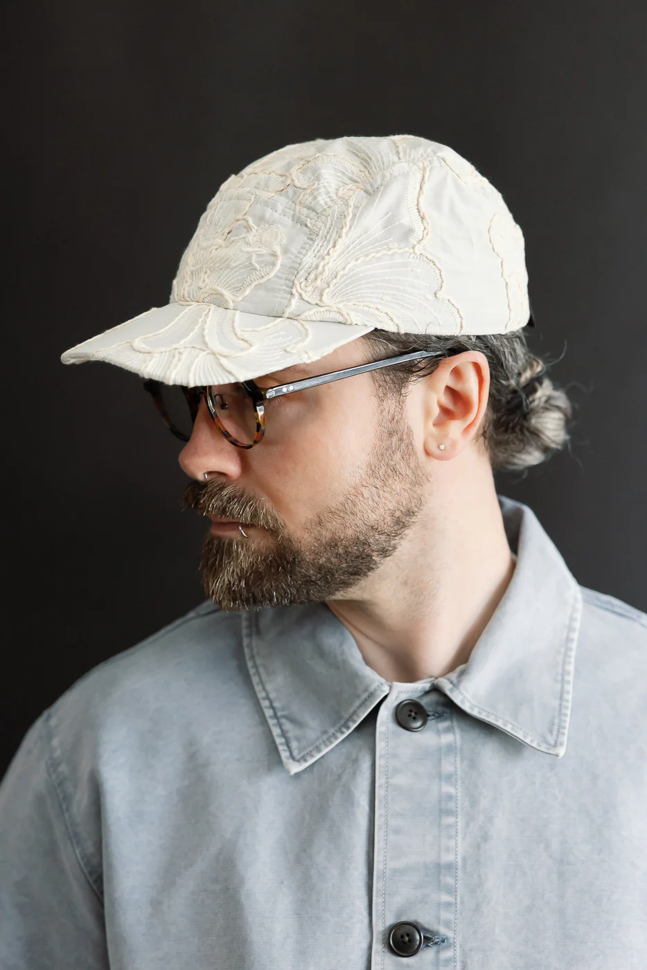 X-003 - 5 Panel Cap Lilly Cotton - Wheat - Image 8