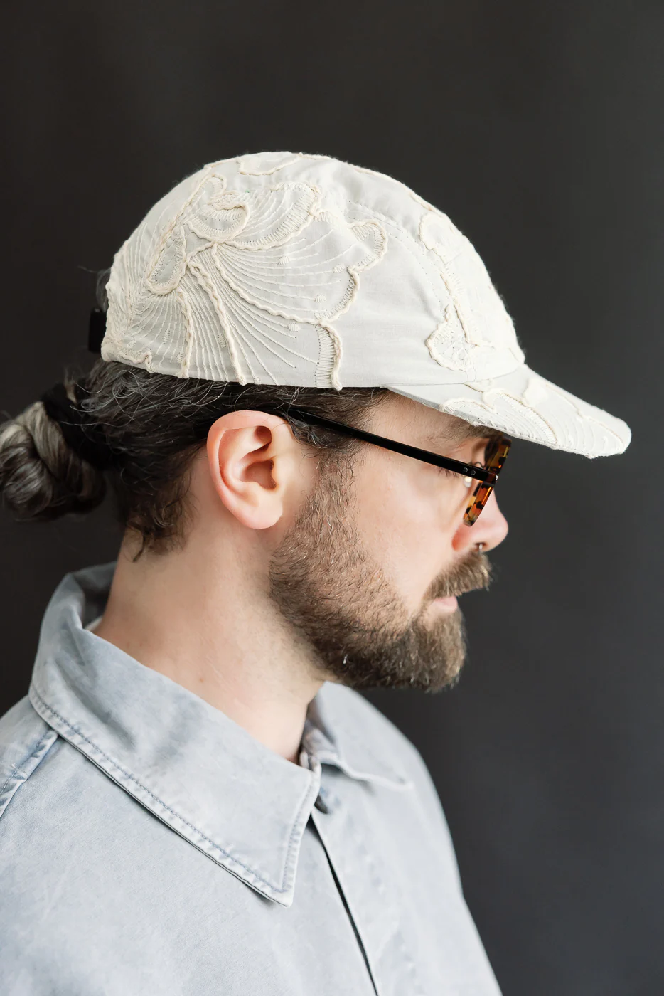 X-003 - 5 Panel Cap Lilly Cotton - Wheat - Image 9