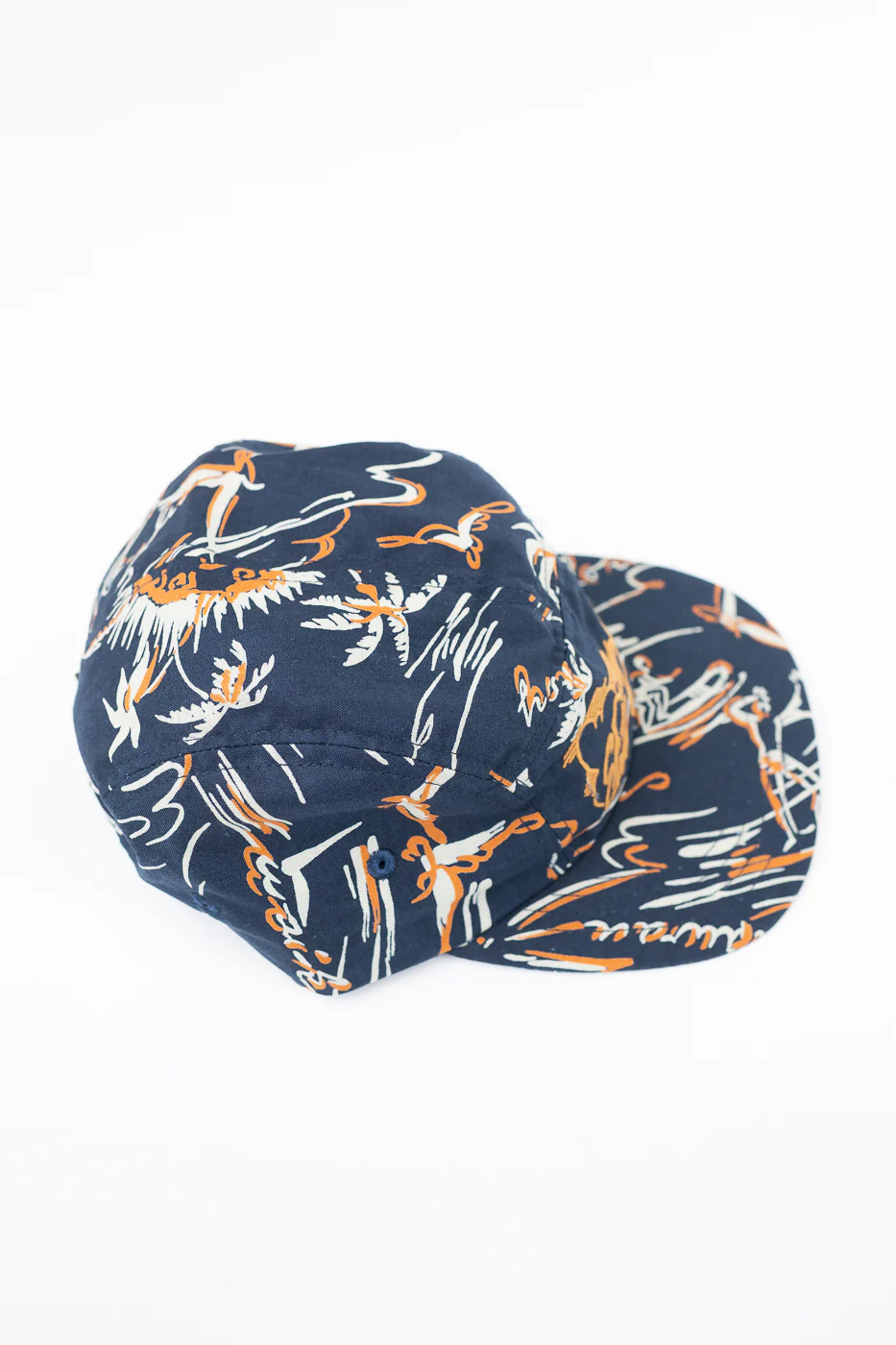 X-003-CCM-509 - 5-Panel Cap Casa Print - Navy - Image 4