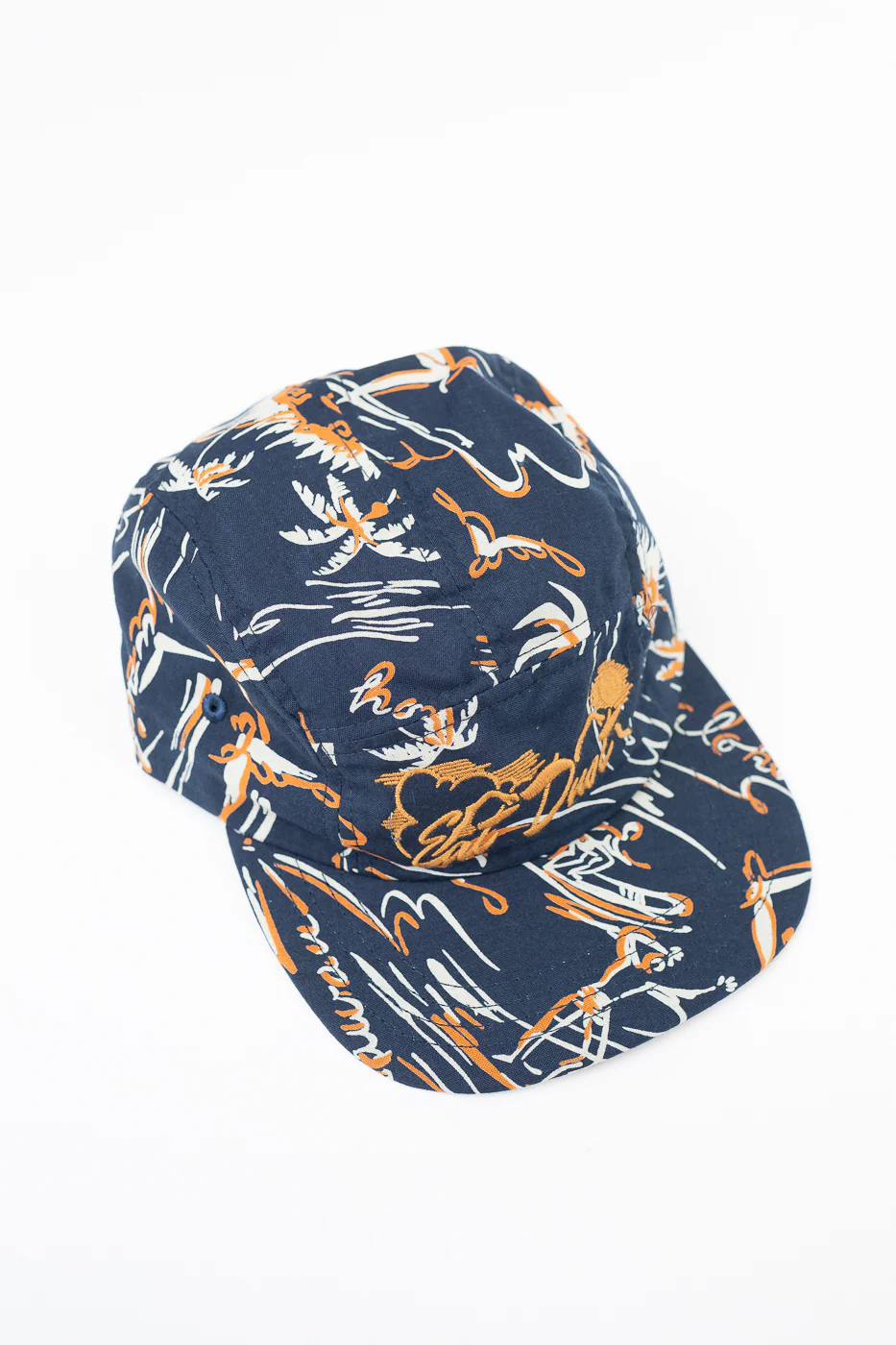 X-003-CCM-509 - 5-Panel Cap Casa Print - Navy - Image 5