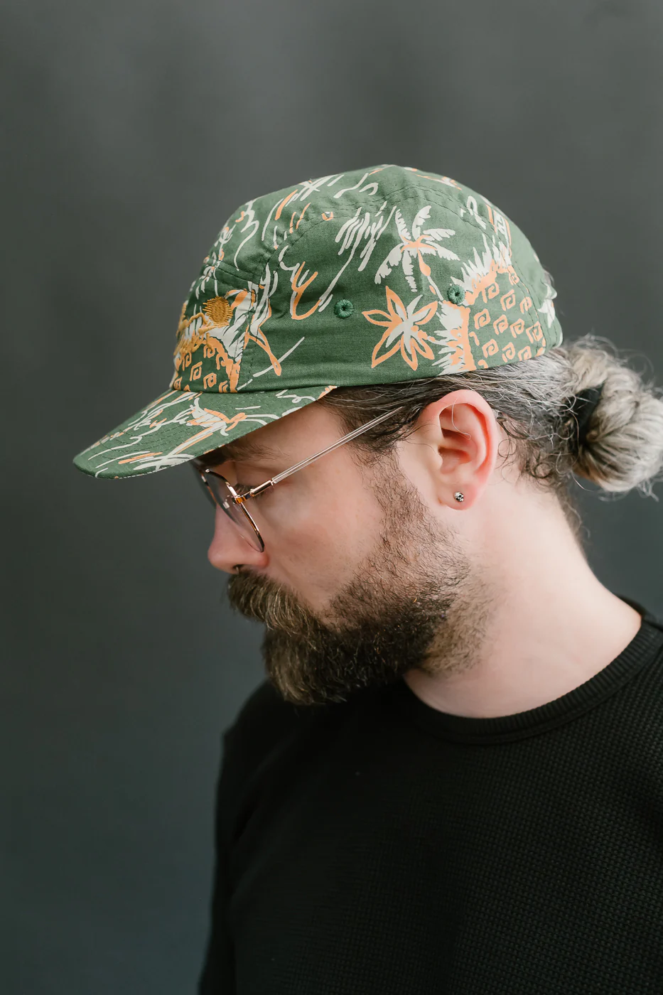 X-003-CCM-604 - 5-Panel Cap Casa Print - Green - Image 10