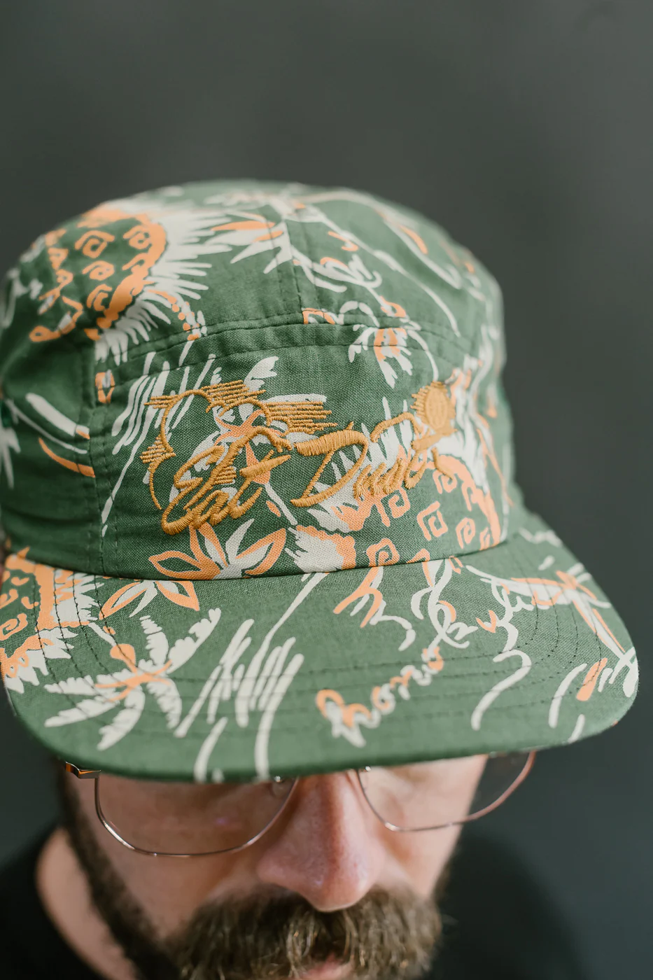 X-003-CCM-604 - 5-Panel Cap Casa Print - Green - Image 6
