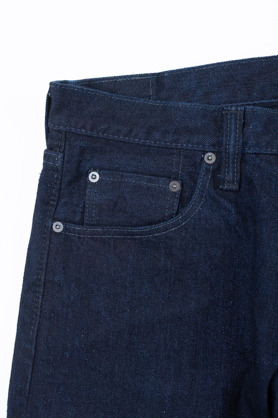 XX-003-IDBK - 14oz Indigo x Black Selvedge Jeans - Regular Straight - Image 2