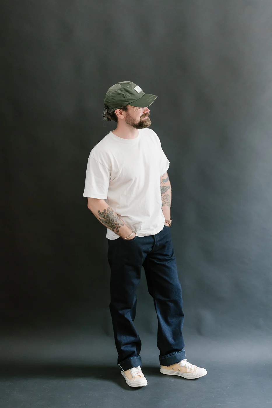 XX-003-IDBK - 14oz Indigo x Black Selvedge Jeans - Regular Straight - Image 7