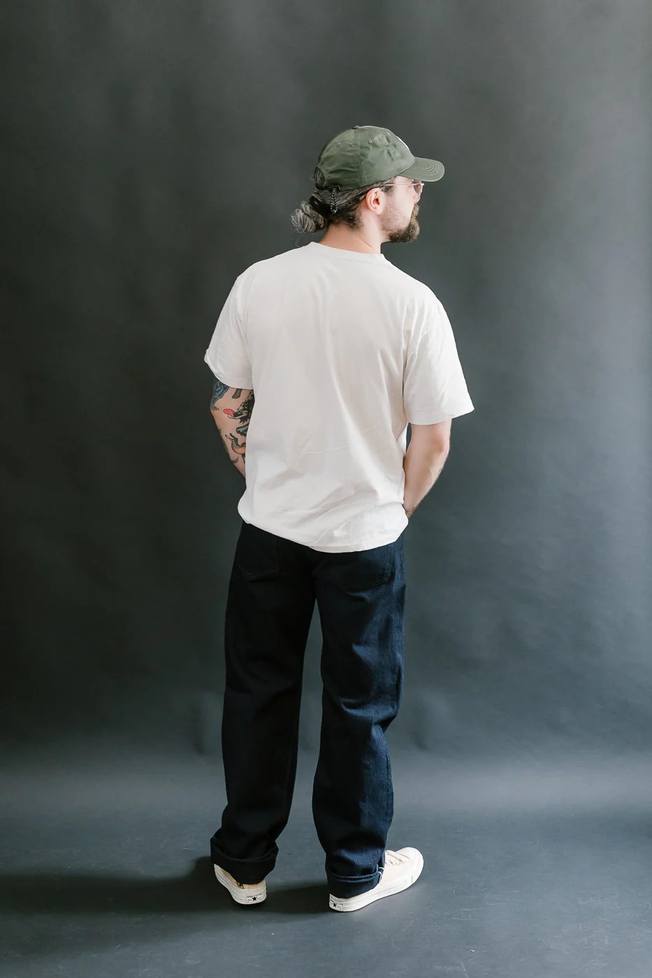 XX-003-IDBK - 14oz Indigo x Black Selvedge Jeans - Regular Straight - Image 8