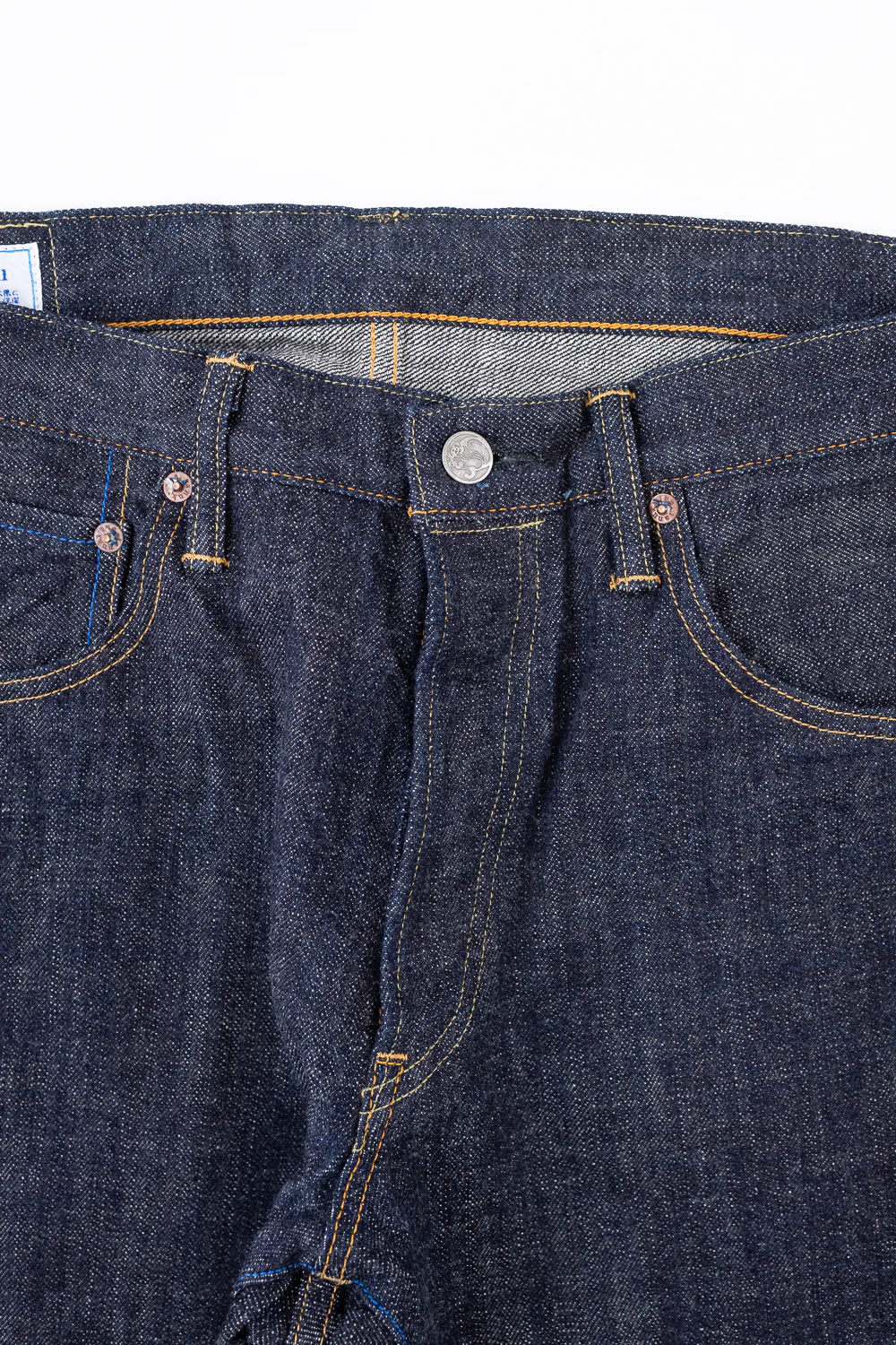 TNK202BE - 14oz "ZETTO" Selvedge High Tapered - Indigo OW - Image 3