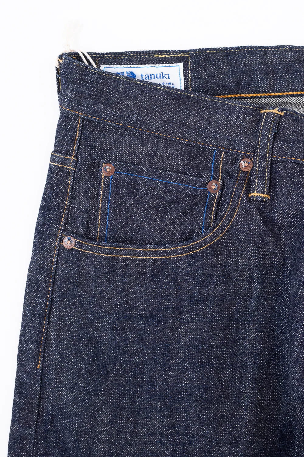 TNK202BE - 14oz "ZETTO" Selvedge High Tapered - Indigo OW - Image 4