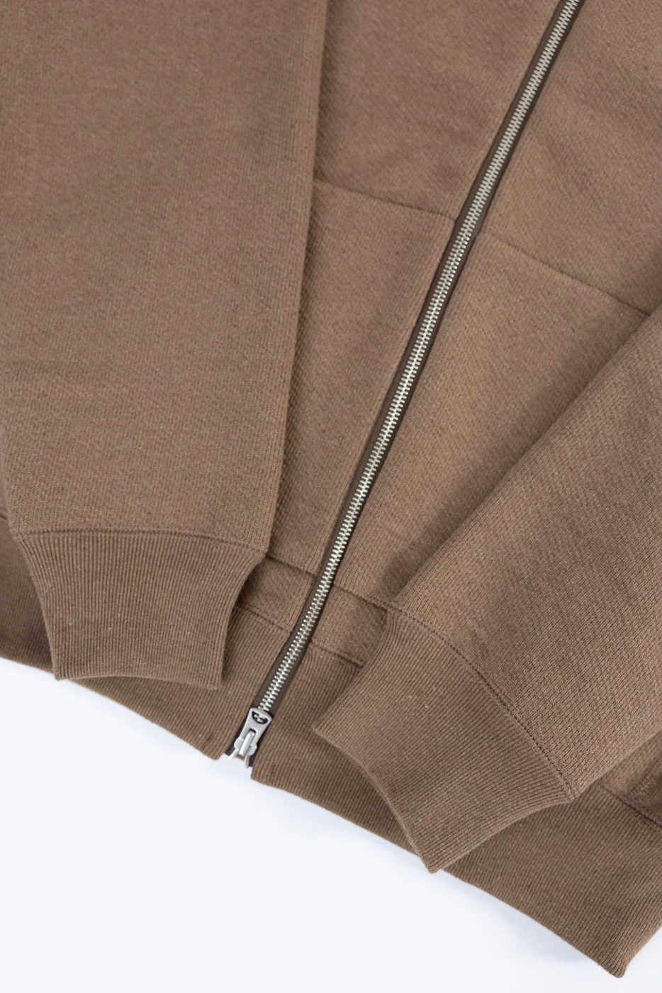 Zip Hoodie - Iron Mordant Double Heavyweight French Terry Foxfibre® - Coyote 80 - Image 3
